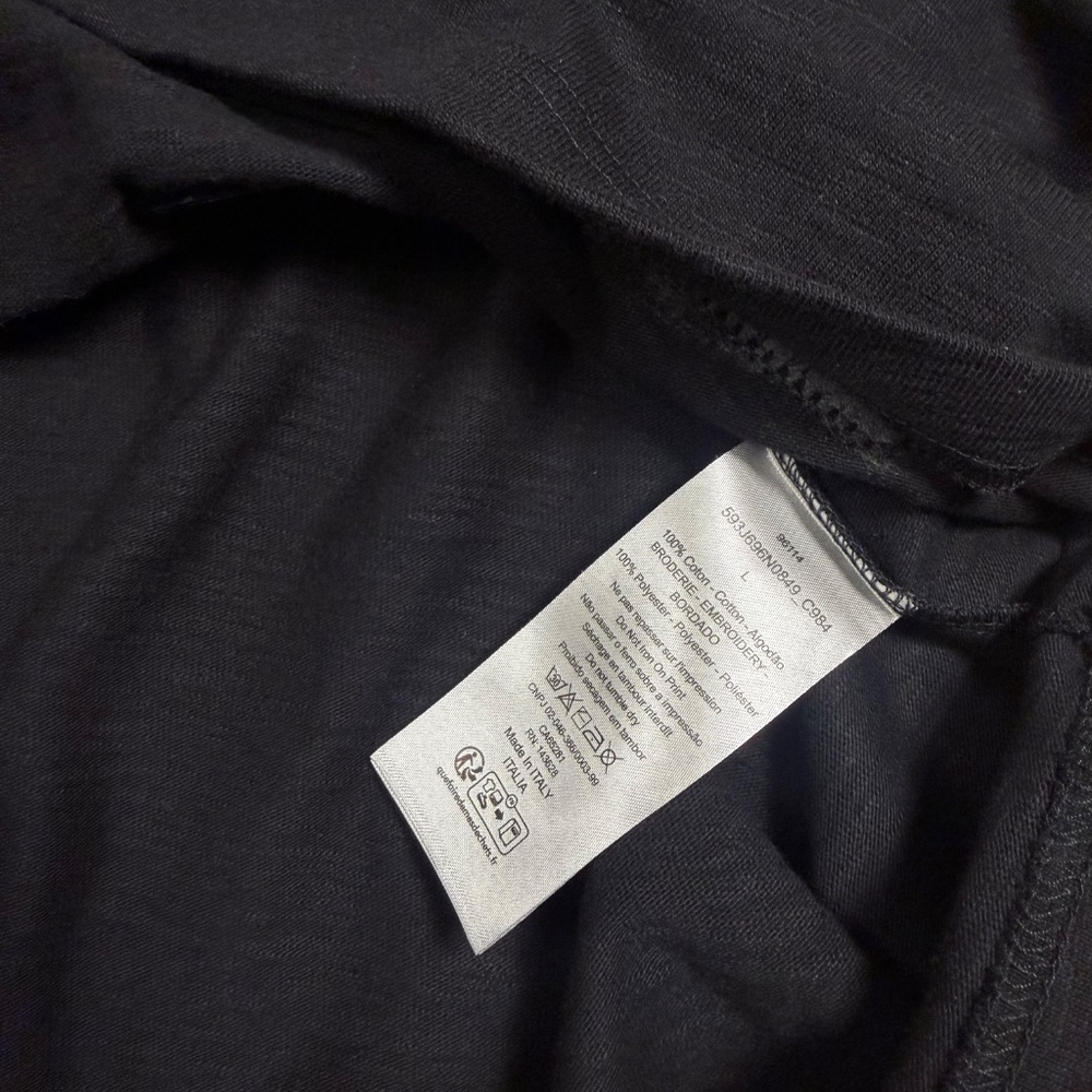 DIOR MEN'S 47 BLACK LEWIS HAMILTON EDITION T-SHIRT SIZE LARGE REGULAR EXCELLENT - Picture 9 of 9